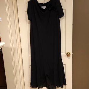 Women’s black sheer dress 18W